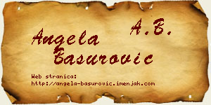 Angela Basurović vizit kartica